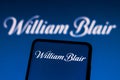 February 16, 2023, Brazil. The William Blair & Company logo seen displayed on a smartphone