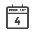 February 4 Calendar Day or Calender Date for Deadlines or Appointment