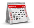 February 2018 - Calendar