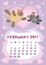 February 2017 calendar