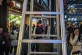 Policeman on duty at the New Year`s Confucius Temple