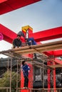Chinese New Year is arranging workers for the lantern exhibition