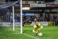 Cork City FC 2 - Galway United 2 - Tein Troost of Cork City FC prevents a corner kick