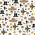 February 23 - Defender of the Fatherland Day pattern seamless