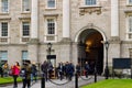 February 18 2018, Dublin Ireland: Editorial photograph of students entering trinity college