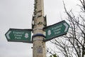 Eastbourne road sign, East Sussex England UK