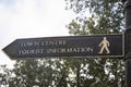 Eastbourne road sign, East Sussex England UK