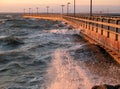 February Gale on the Chespeake Bay Royalty Free Stock Photo