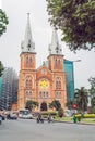 February 7, 2018, Ho Chi Minh City, Vietnam: Notre dame de Saigon Cathedral, build in 1883 in Ho Chi Minh city, Vietnam