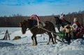 26 February 2017 the Holiday of Maslenitsa in Borodino.