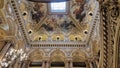 Interior view of the Opera Garnier, in Paris, France. Royalty Free Stock Photo