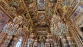 Interior view of the Opera Garnier, in Paris, France.