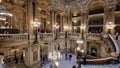 Interior view of the Opera Garnier, in Paris, France. Royalty Free Stock Photo