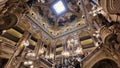 Interior view of the Opera Garnier, in Paris, France. Royalty Free Stock Photo