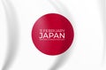 11 february Japan nation foundation day background Template design for card, banner, poster or flyer. Vector Illustration EPS10