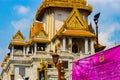 Golden temple Temple in bangkok closeup shot