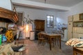 Kitchen of an abandoned house, Urbex In northern Italy. Urban exploration