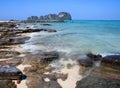 February 15, 2019. Krabi, Thailand. Beautiful Bamboo beach near Phi Phi island Royalty Free Stock Photo