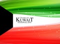 25 february  Kuwait national day  background Template design for card, banner, poster or flyer. Vector Illustration Royalty Free Stock Photo