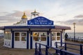 Landscape by the sea. View of Eastbourne Pier, East Sussex England UK Royalty Free Stock Photo