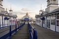 Landscape by the sea. View of Eastbourne Pier, East Sussex England UK Royalty Free Stock Photo