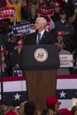 Vice President Mike Pence speaks at President Trump Re-election Rally - KEEP AMERICA GREAT Royalty Free Stock Photo