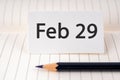 February 29 leap year calendar