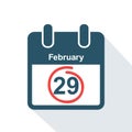 29 february in the leap year calendar