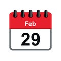 29 february in the leap year calendar