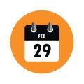 29 february in the leap year calendar