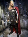 Wax figure of Chris Hemsworth as Thor.