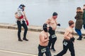 February 23, 2019 Minsk Belarus The race in honor of the holiday on February 23 The race for real men