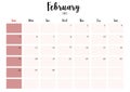 2023 February month calendar