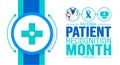 February is National Patient Recognition Month background template. Holiday concept. background, banner,