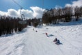 February 2nd 2022 - Grevena, Greece - The gorgeous snowy slopes of Vasilitsa ski resort