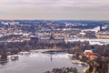 February 11, 2017 - Panorama of the cityscape of Stockholm, Swed Royalty Free Stock Photo