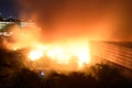 February 20 2018 7:20pm Fire in Pasig Philippines Royalty Free Stock Photo