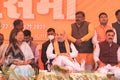 February 22, 2022. Prayagraj, Uttarpradesh, India. Union Minister Amit Shah sat