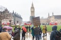 19 FEBRUARY 2022 Protest in Parliament Square, London.