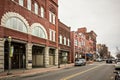 February 2017 Rock Hill USA - street scenes on a cloudy day around city of Rock Hill South carolina Royalty Free Stock Photo