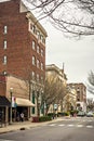 February 2017 Rock Hill USA - street scenes on a cloudy day around city of Rock Hill South carolina Royalty Free Stock Photo