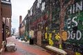 February 2017 Rock Hill USA - street scenes on a cloudy day around city of Rock Hill South carolina