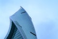 February 2019 Russia. Moscow. Moscow city skyscraper. buildings of business centers. blue tinted glass. Royalty Free Stock Photo
