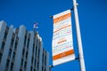 Banners carrying the message `We welcome everyone`