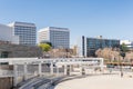 Urban landscape around the City Hall building in downtown San Jose