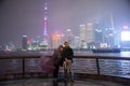 Shangahi. Panorama of the city from the Bund