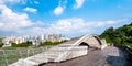 2019 February 28, Singapore - View of Singapore City from Henderson Waves bridge