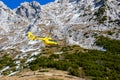 February 25th, 2023, helicopter first aid for two climbers who died in a fall on Grigna mountain, Italy