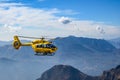 February 25th, 2023, helicopter first aid for two climbers who died in a fall on Grigna mountain, Italy