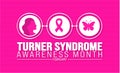 February is Turner Syndrome Awareness Month background template. Holiday concept. background, banner